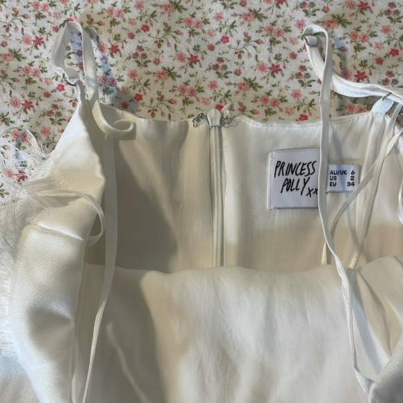 Princess Polly White Ruffled Dress - Picture 3 of 4